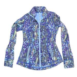 Lululemon Define Jacket Rare Print Floral Sport White Multi Sz 6